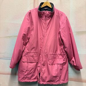 Land's End 2X Pink Heavy Winter Jacket Mountain Chic Outdoors Preppy Luxury